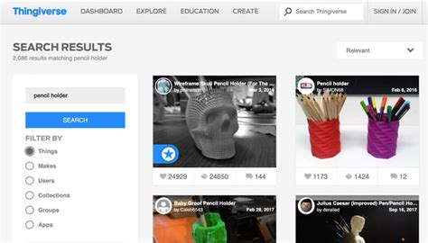 stl database|Thingiverse .